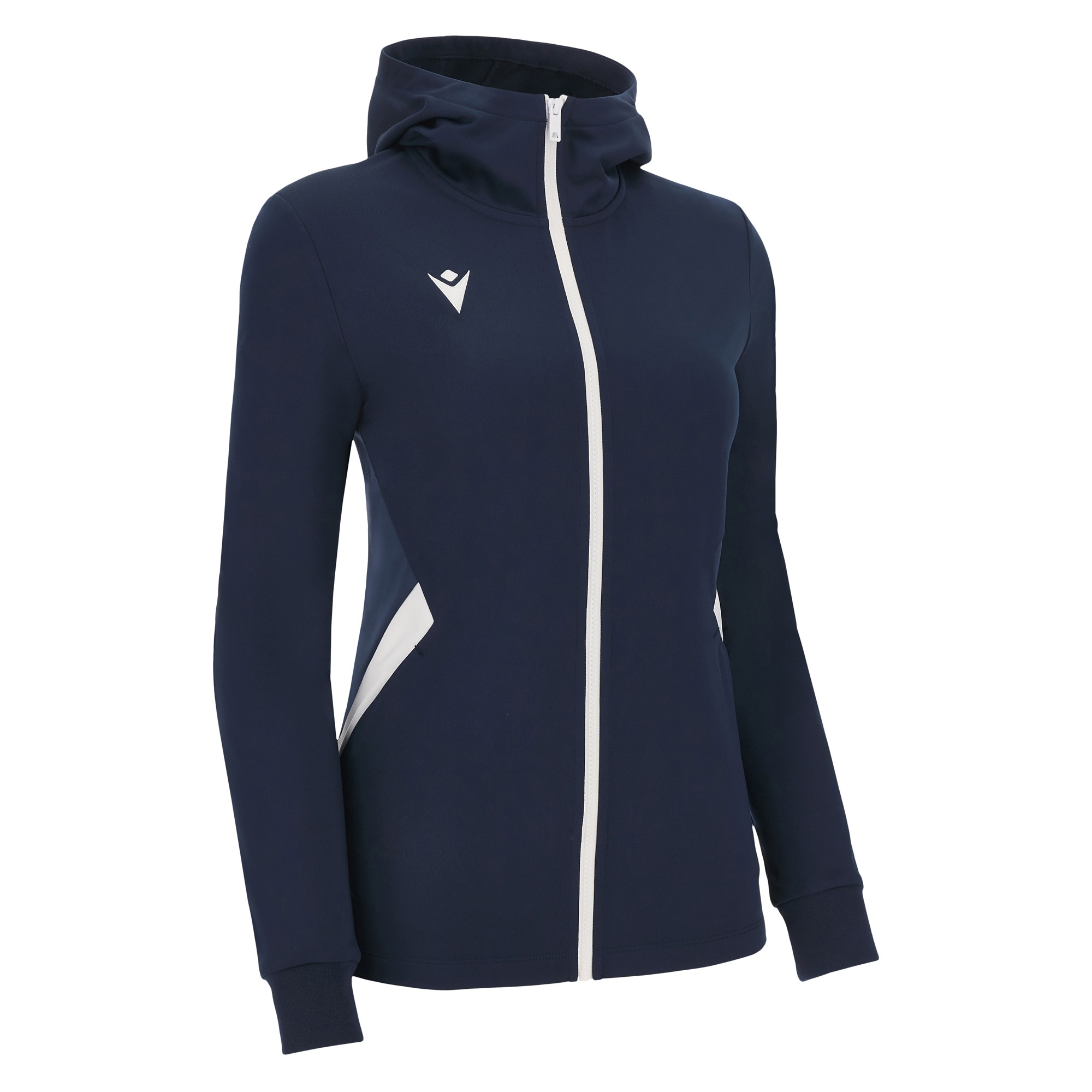 BASTET FULL ZIP TOP HOODY WOMAN NAV/WHT, M Macron.rs