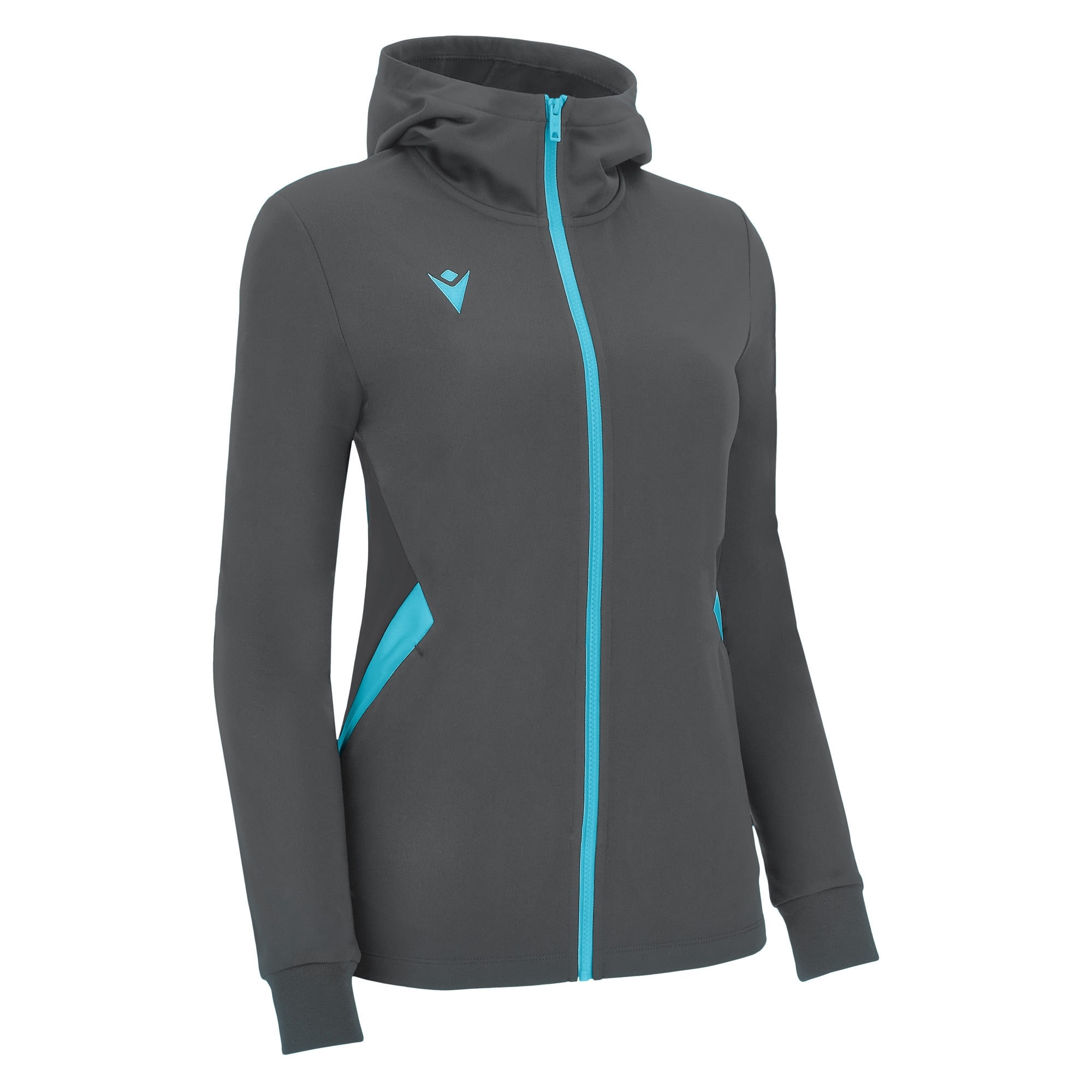 BASTET FULL ZIP TOP HOODY WOMAN ANT/NSKY,M Macron.rs